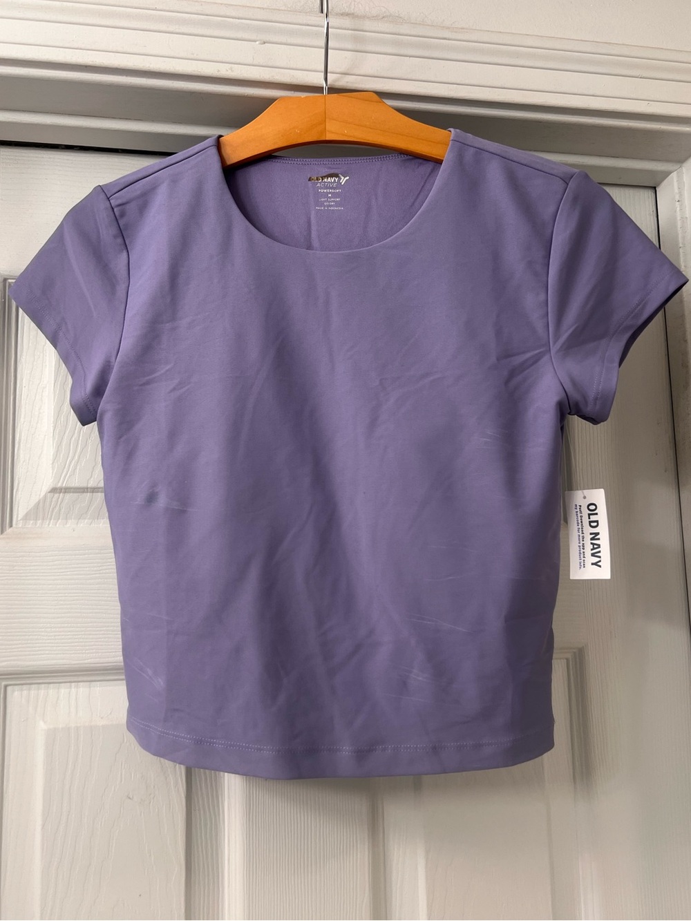 Old NavyLavender Scoop Neck Crop Top.  Active/ Activewear 
Sz Medium